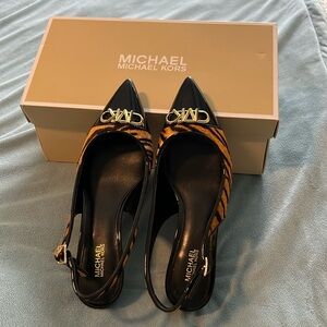 Animal kitten heel shoes